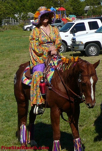 Hippie Costume for Horse and Rider