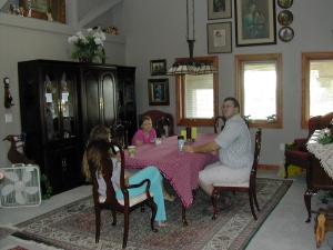 Dining Room at the Tin Acres Bed and Breakfast