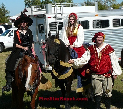 Family and Horse Halloween Costumes