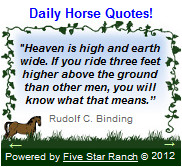 Daily Horse Quote widget